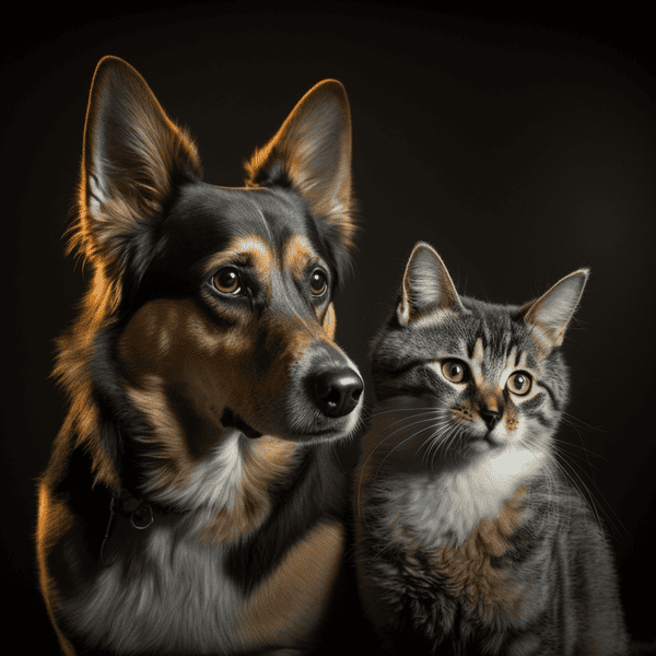 Animal Portraits With Black Backgrounds