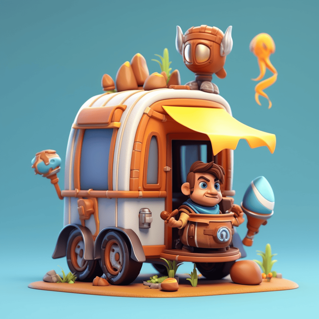 3D Characters Style Clash Of Clans