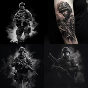 Prompt_soldier_ink_style_tattoowebp
