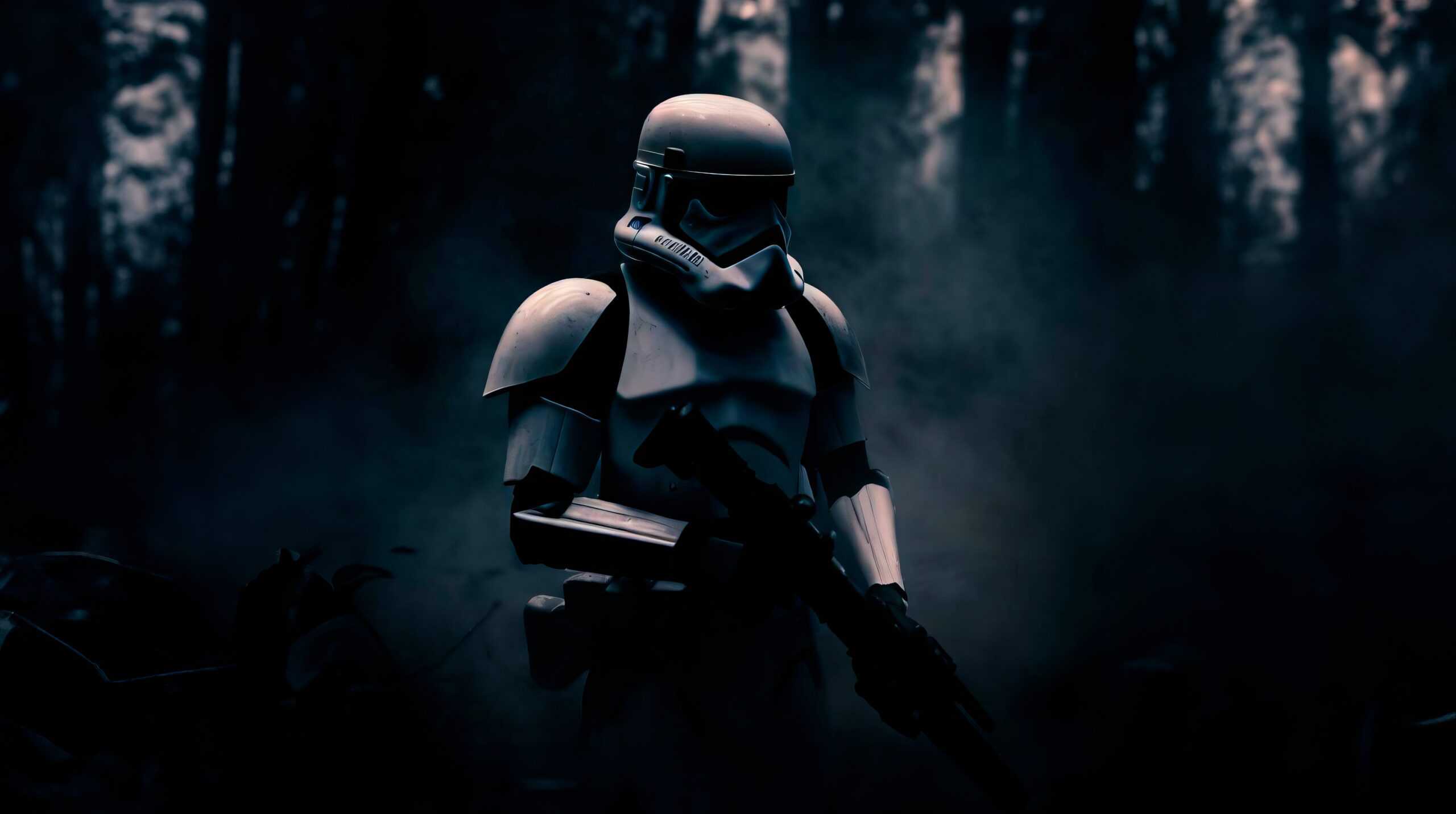 Stormtrooper in the dark forest