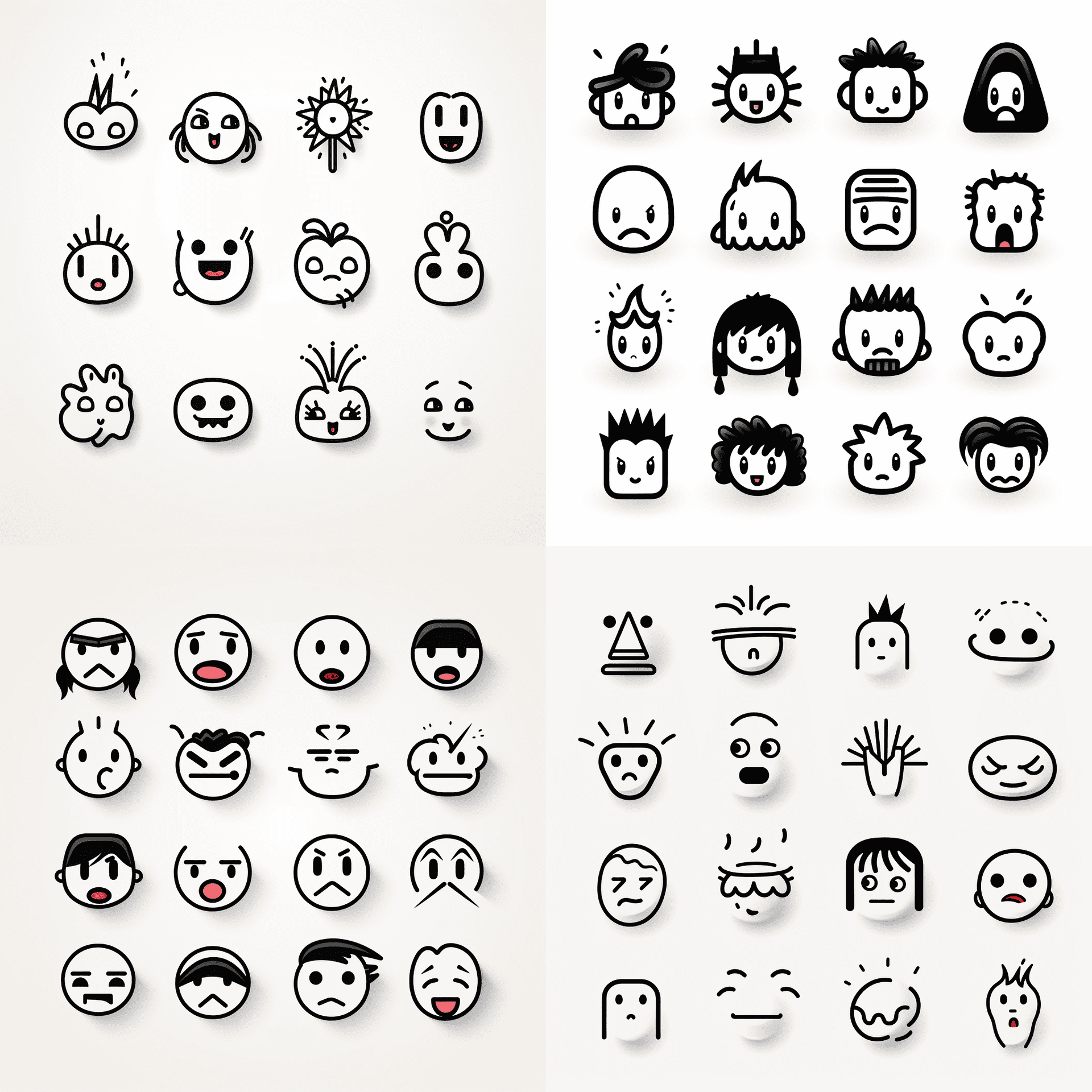 Simple Expressive Emoji Icons