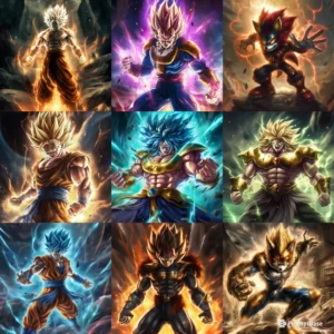 Create your character from the dragon ball anime or from any series and character with that dragon ball style.