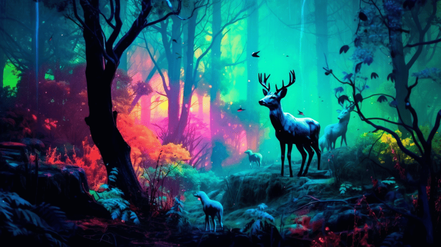 A nocturnal forest scene - Image 3