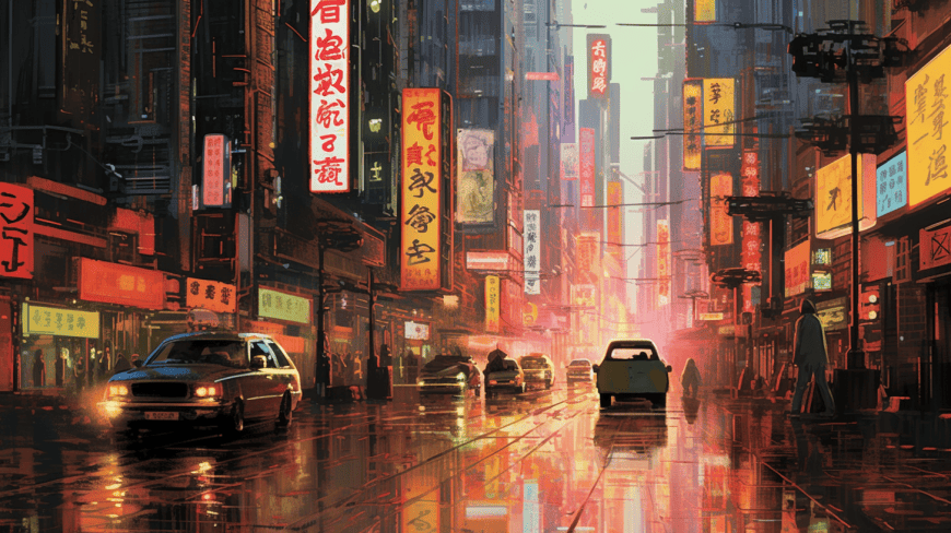 Cyberpunk Art that Depicts a Futuristic World - Image 3
