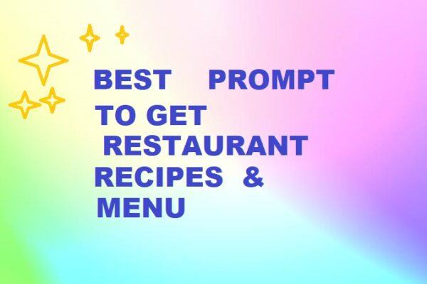 RESTAURANT RECIPES & MENUS MAGIC GUIDE