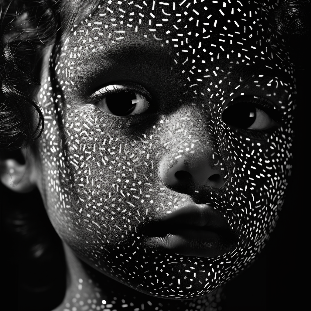 PORTRAITS WITH DOTTS OF LIGHT