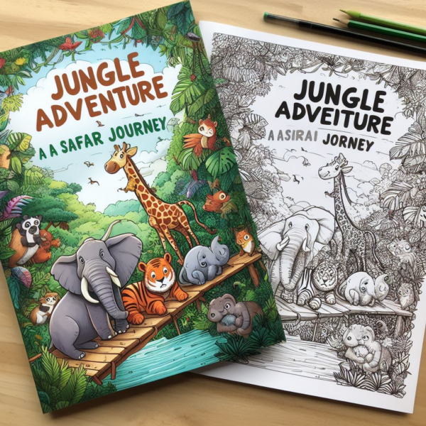 jungle adventure Coloring book