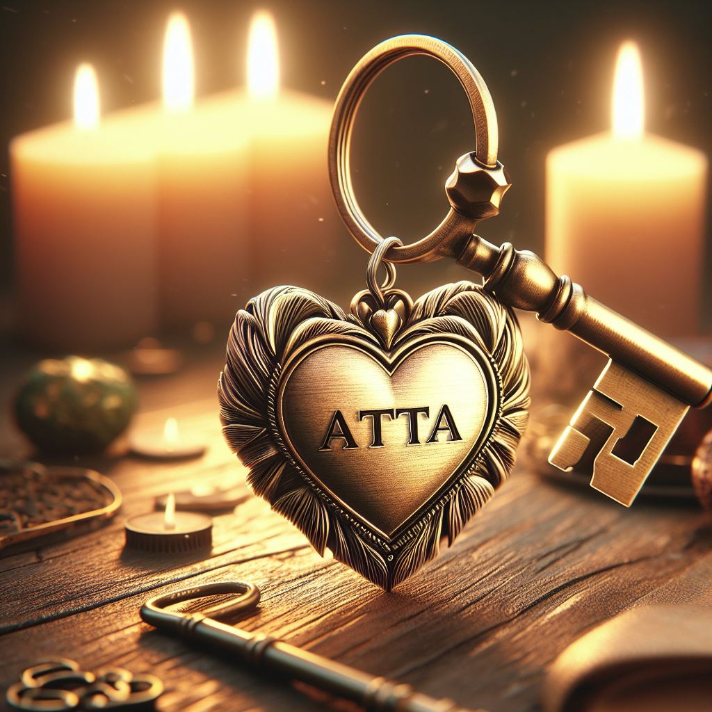 Your name on 3d heart shaped keyring
