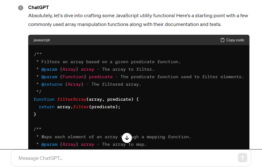 JavaScript Utility Function Craftsman