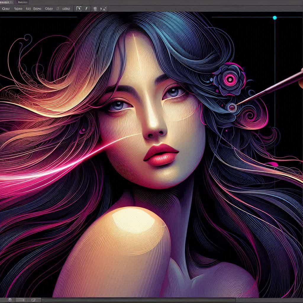 Enigmatic Elegance: Unveiling the Allure of a Digital Muse