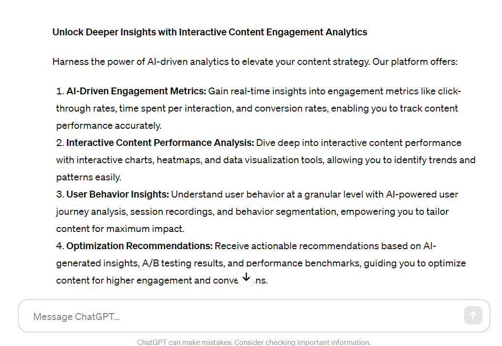 Engage.AI: Interactive Content Insights