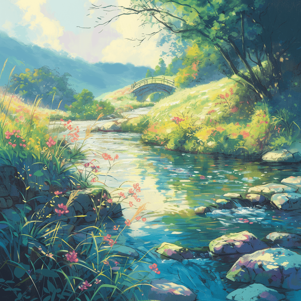 Children's Book Backgrounds: Ghibli Studio Art - Image 4