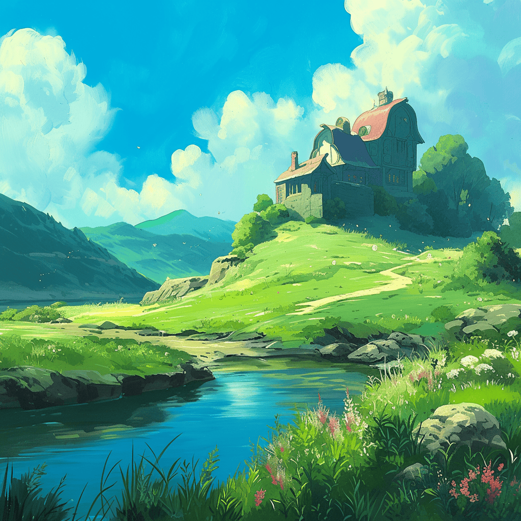 Children's Book Backgrounds: Ghibli Studio Art - Image 10