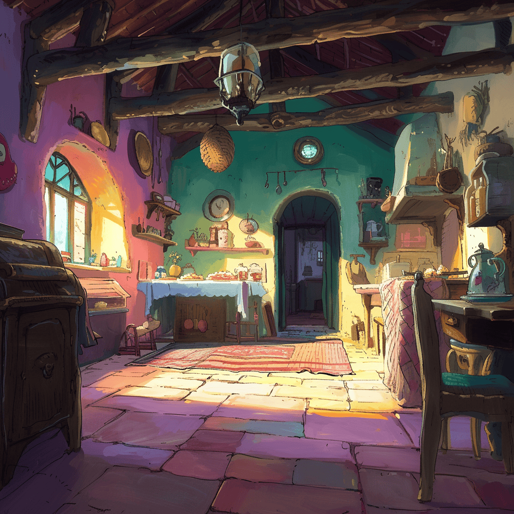 Children's Book Backgrounds: Ghibli Studio Art - Image 14