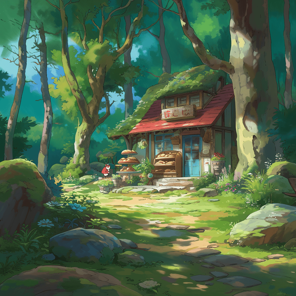 Children's Book Backgrounds: Ghibli Studio Art - Image 5