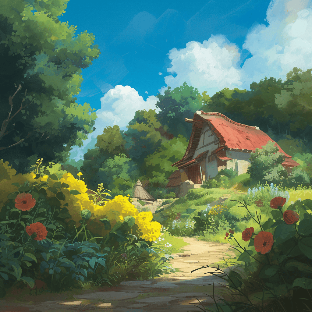 Children's Book Backgrounds: Ghibli Studio Art - Image 6