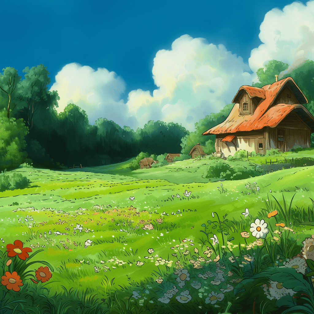 Children's Book Backgrounds: Ghibli Studio Art - Image 16