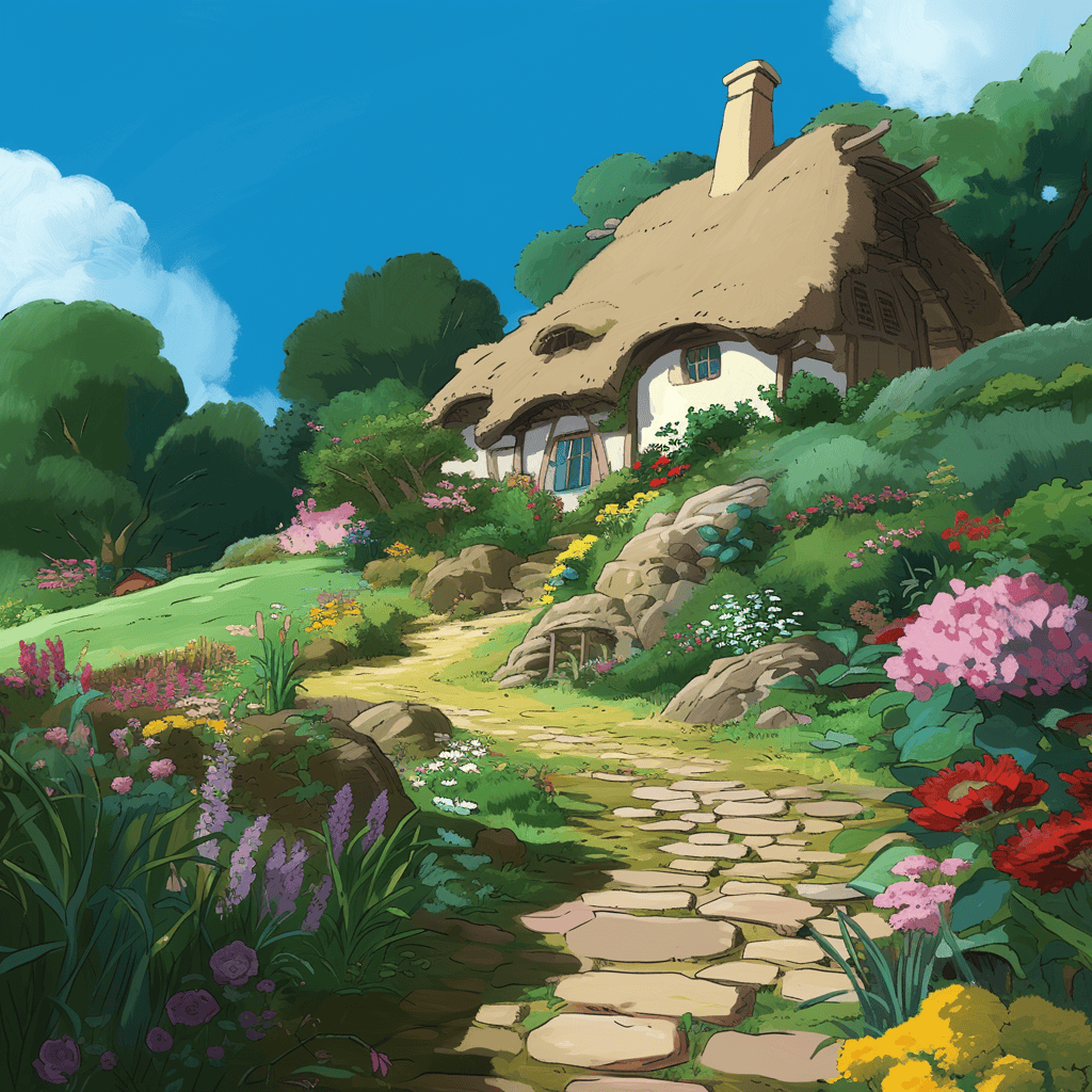 Children's Book Backgrounds: Ghibli Studio Art - Image 2