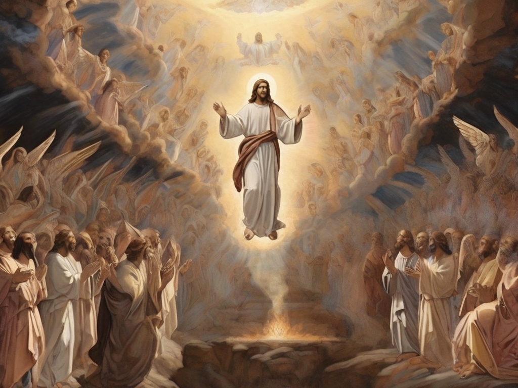Ascension of Jesus Christ Painting