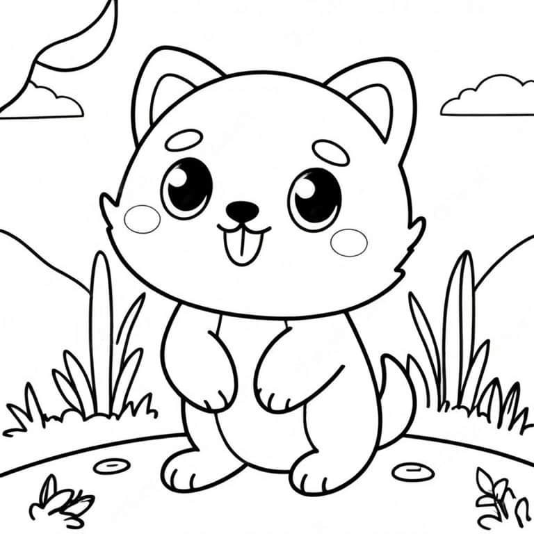 Chibi Art Clear Coloring Page - Image 5