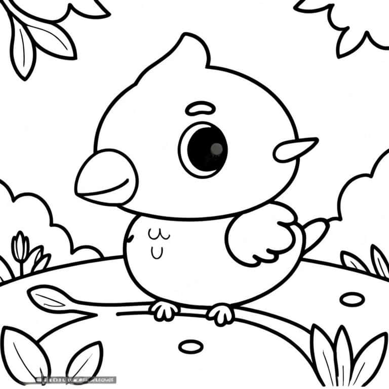 Chibi Art Clear Coloring Page - Image 3