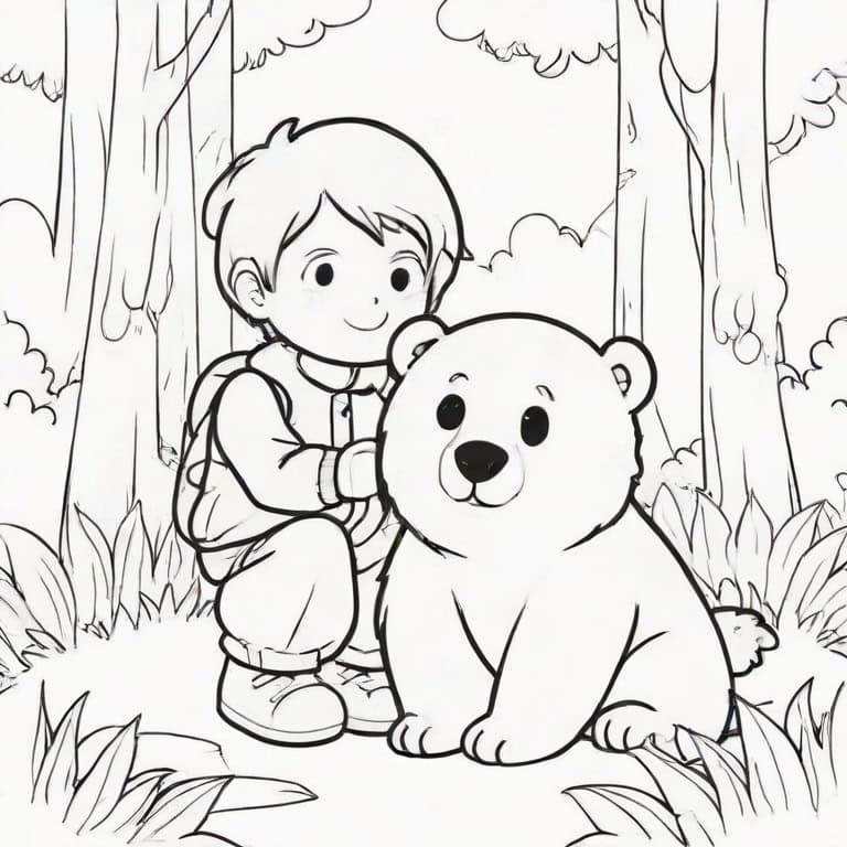 Two Character Clear Coloring Page - Image 5