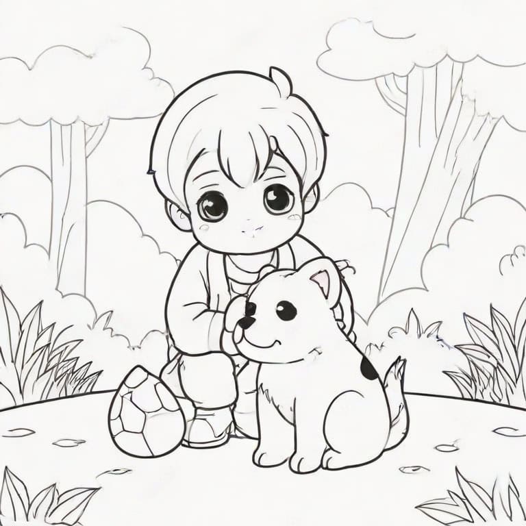 Two Character Clear Coloring Page - Image 6