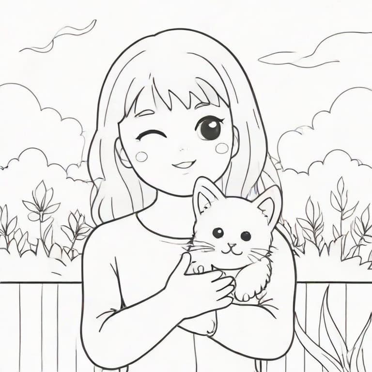 Two Character Clear Coloring Page - Image 4