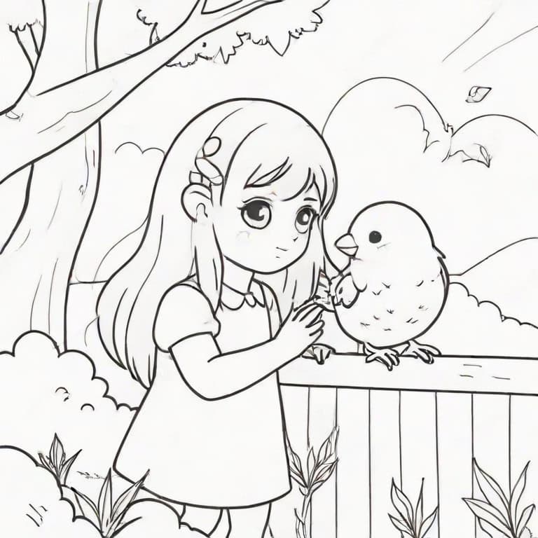 Two Character Clear Coloring Page - Image 7