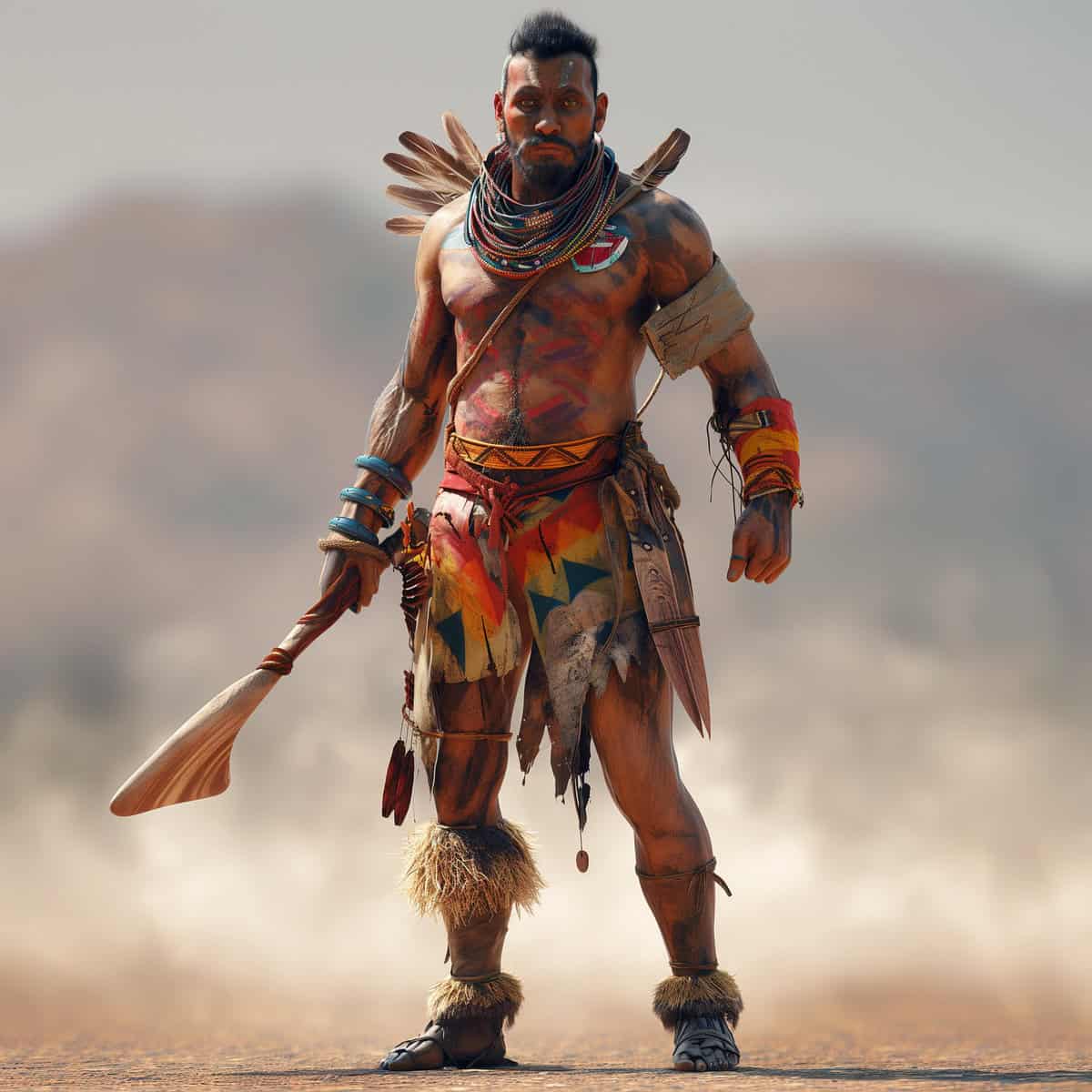 3D Game Character Design: Australian Aboriginal - Image 8