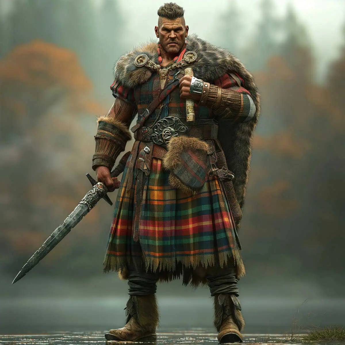 3D Game Character Design: Celtic Warrior - Image 3