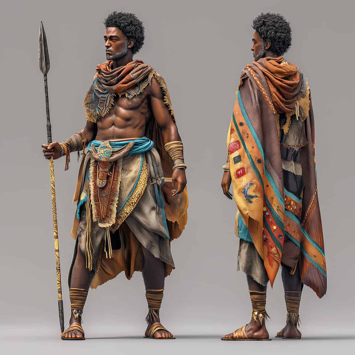 Game Character Design: Immi Warrior of Aksum - Image 2