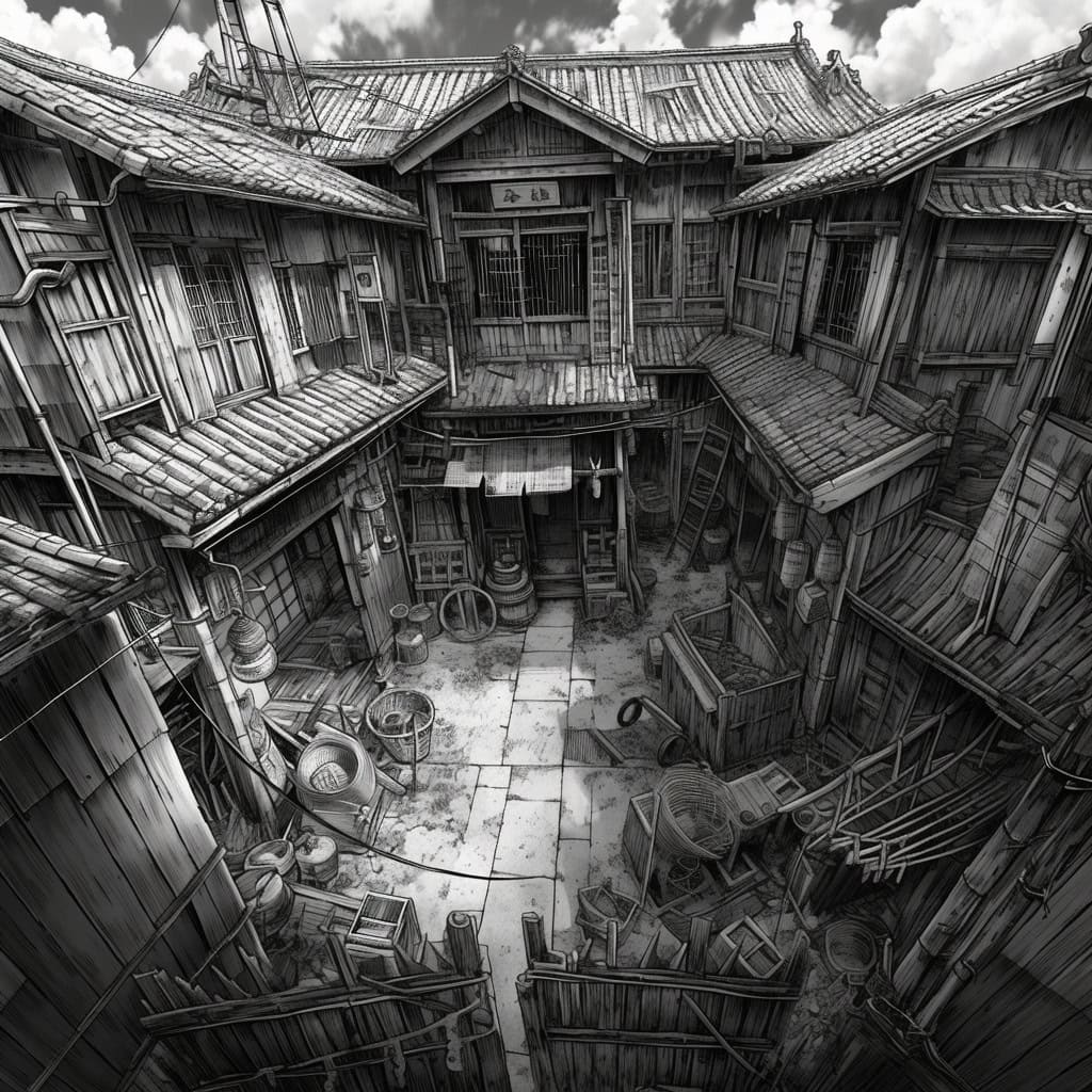 Classic Manga Art: Illustrated Story Backgrounds - Image 4