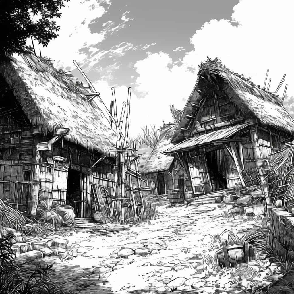 Classic Manga Art: Illustrated Story Backgrounds - Image 20