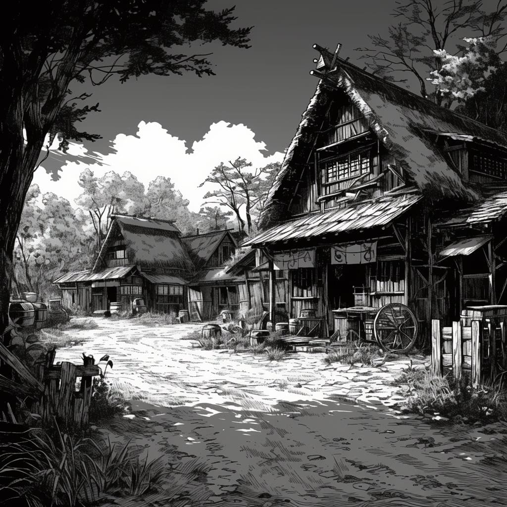 Classic Manga Art: Illustrated Story Backgrounds - Image 16