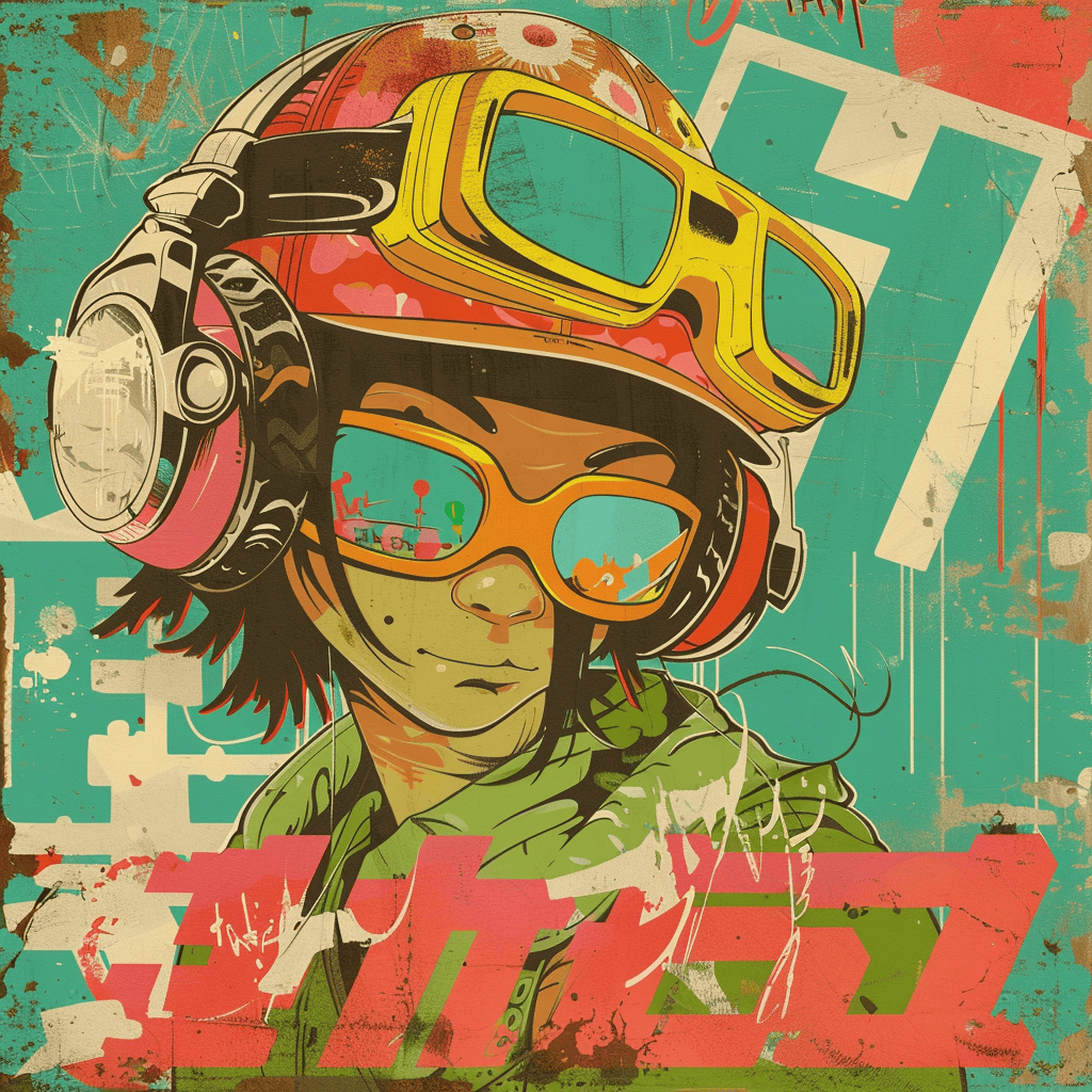Japanese Graffiti Poster Vintage Vibe Illustration Art - Image 5
