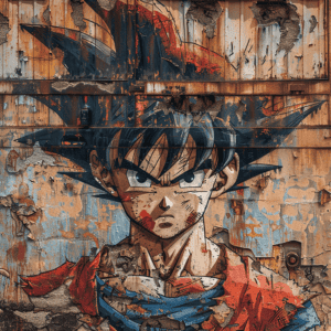 Anime character Graffiti Portrait