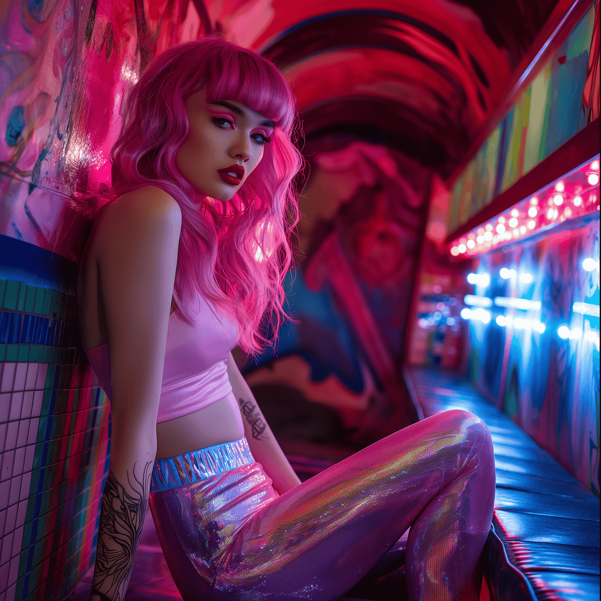 Y2K photoshoot prompt