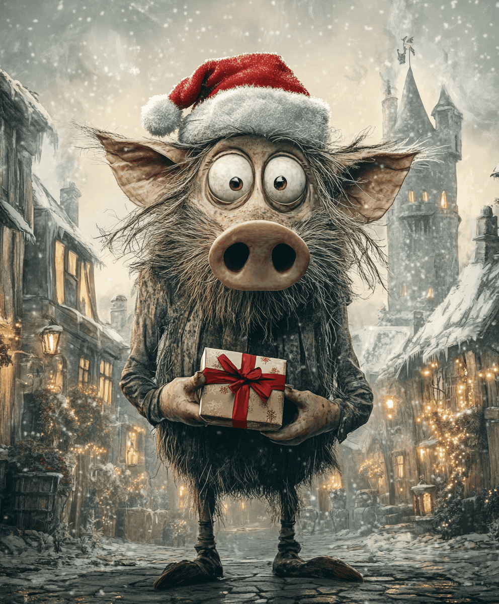 Holidays Creatures In Cozy Winter Villages - Image 2