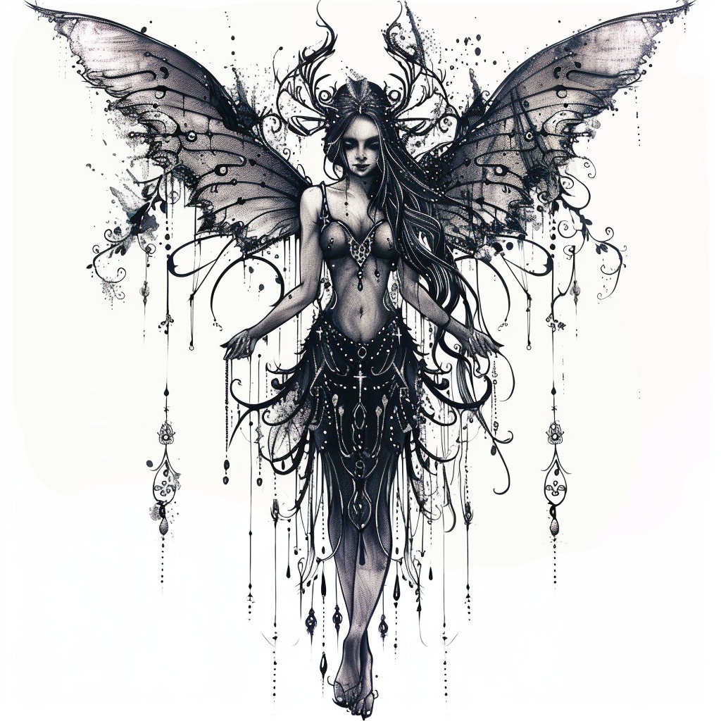 Gothic Fairy Essence: Tattoo Art